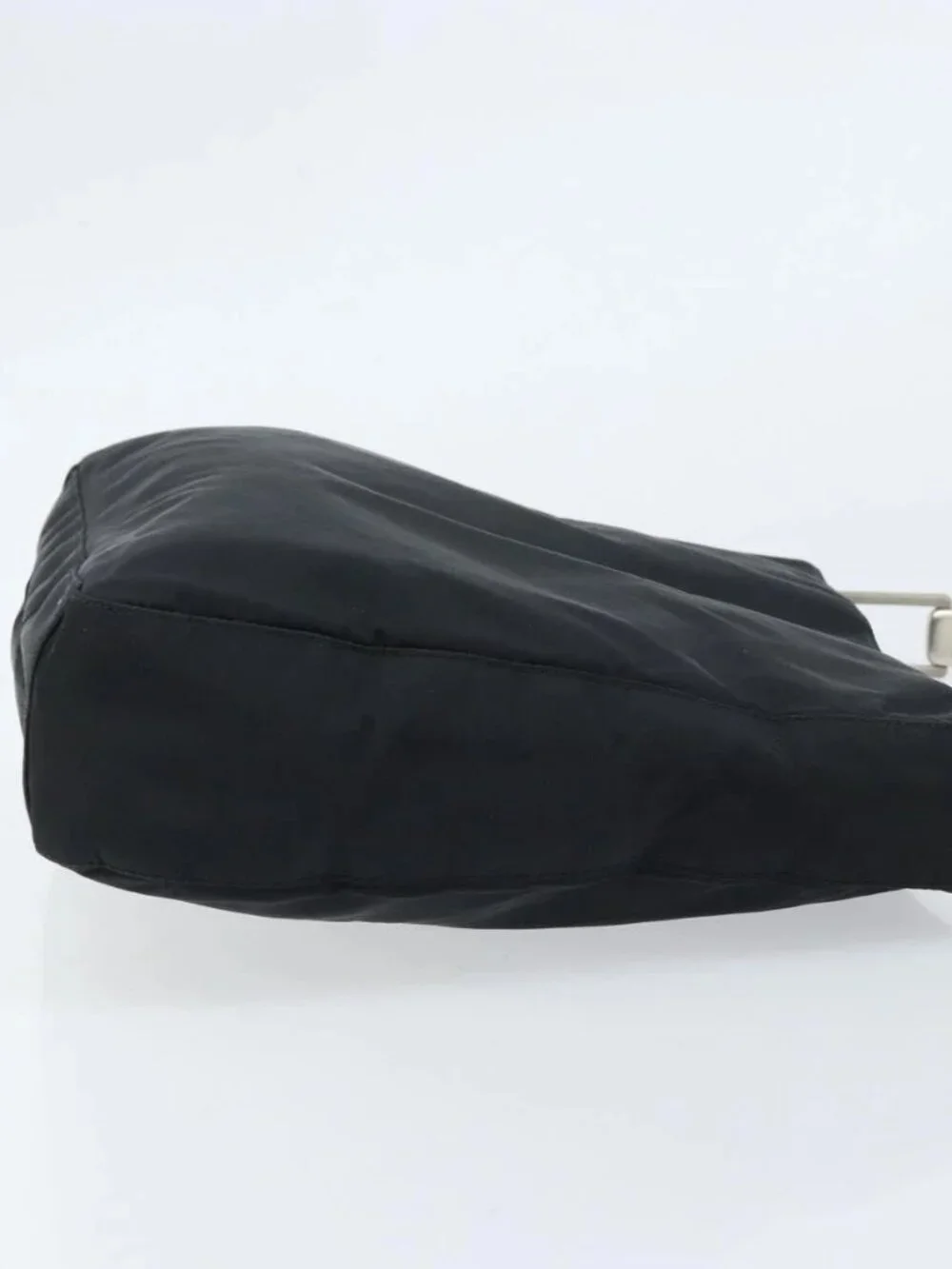 PRADA Shoulder Bag Nylon Black Silver Auth gh1829 - Picture 4 of 15